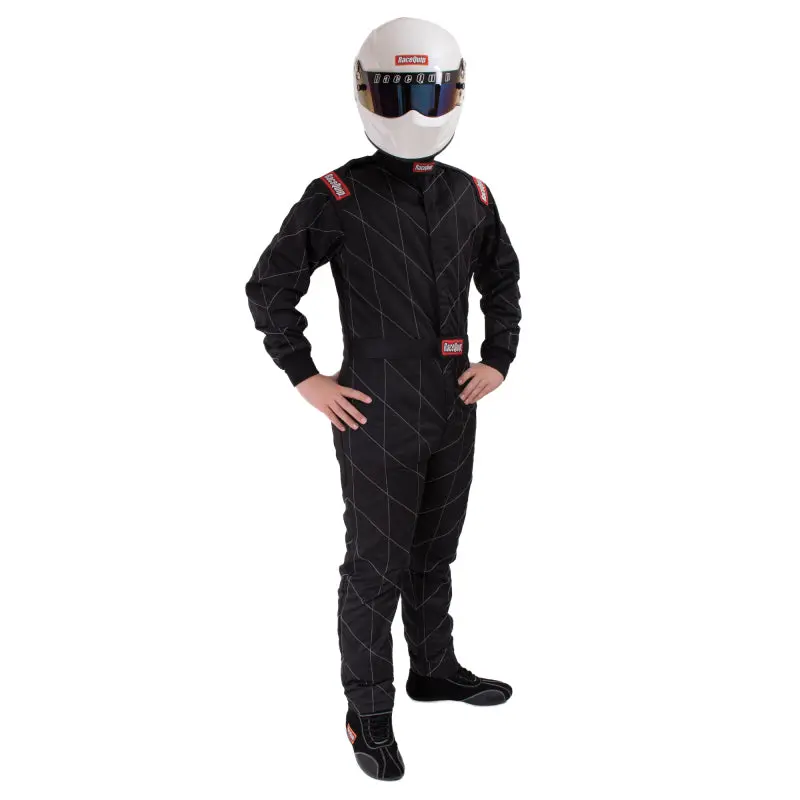 Racequip Sfi-5 Rated Black Chevron Racing Suit – Size 3Xl 1